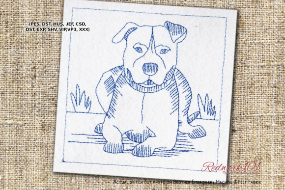 American Staffordshire Terrier Redwork Review