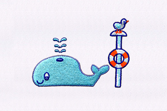 Baby Blue Whale Embroidery Design Review