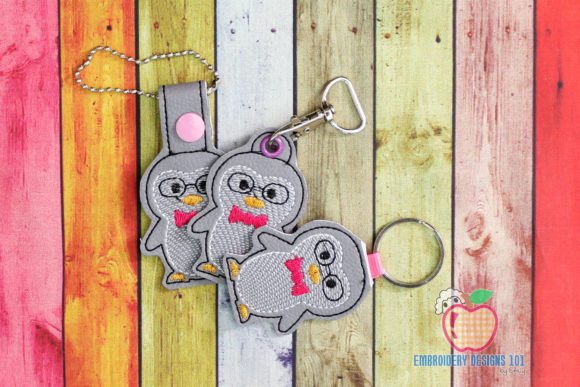 Cute Winter Penguin ITH KeyFob Snaptab Review for Small Business Merchandise