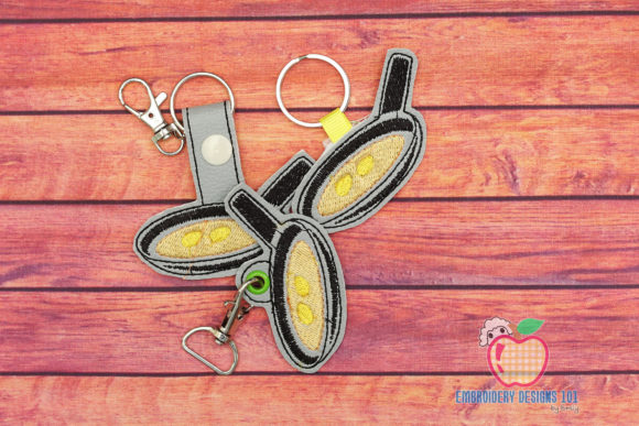 Frying Pan ITH Key Fob Pattern for Seasonal Selling