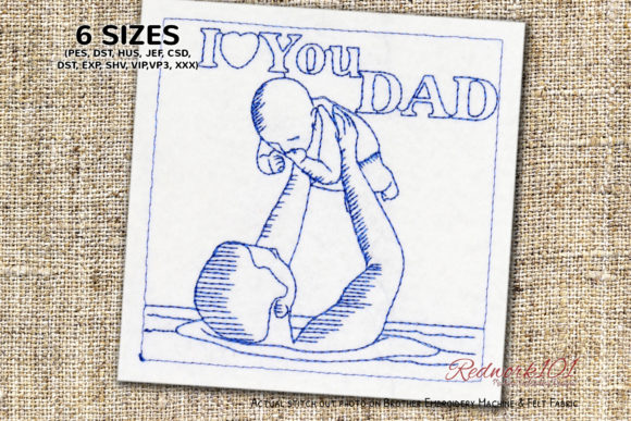 I Love You Dad: A Craft Fair Embroidery Review