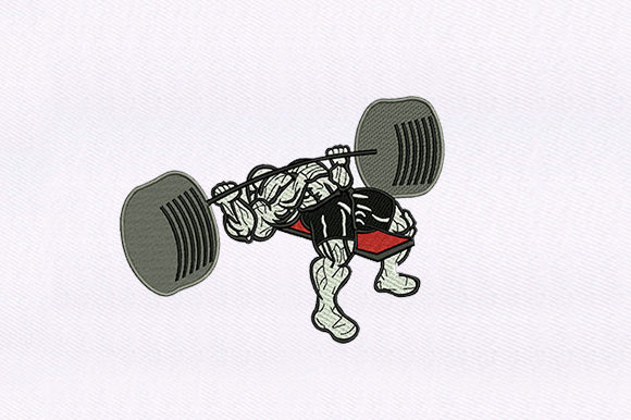 Iron Pumping Man: A Sports Embroidery Design Review