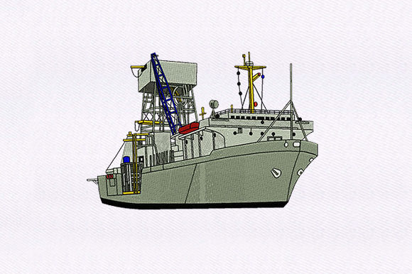 Large Industrial Ship: A Hands-On Embroidery Review
