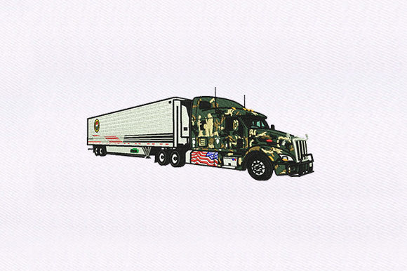Military Truck: Embroidery Design Review for Craft Fair Sellers
