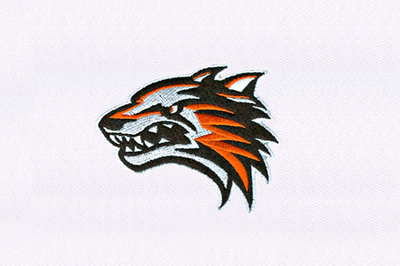 Savage Wolf: A Bold Embroidery Design for Craft Fair Success