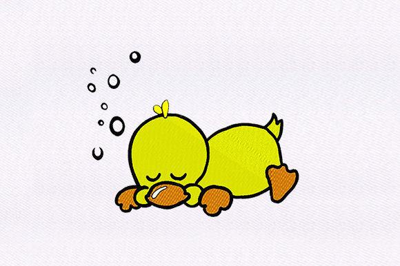 Sleeping Duck Embroidery Design Review for Handmade Gifts